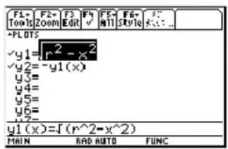 TEXAS INSTRUMENTS TI89 - Représentation graphique d'une fonctionReprésentation graphique d'une fo - 2