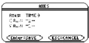 TEXAS INSTRUMENTS TI89 - Affichage de la boîte de dialogue AXESAffichage de la boîte de dialogue AX - 6