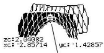 TEXAS INSTRUMENTS TI89 - Exemple de déplacement du curseur sur une surface cachée Exemple de dé - 2