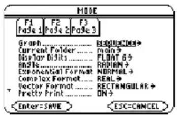 TEXAS INSTRUMENTS TI89 - Étapes et touches Affichage - 1