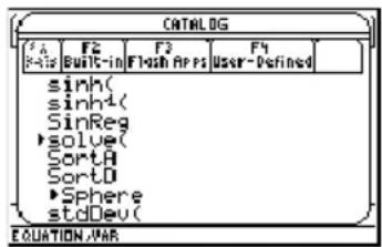 TEXAS INSTRUMENTS TI89 - Étapes et touches Affichage - 1