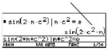 TEXAS INSTRUMENTS TI89 - Limitations des substitutions Limitations des substitutions - 5