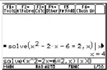 TEXAS INSTRUMENTS TI89 - Étapes et touches Affichage - 1