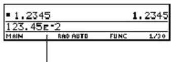 TEXAS INSTRUMENTS TI89 - Saisie d'un nombre en notation scientifique Saisie d'un nombre en notation - 4