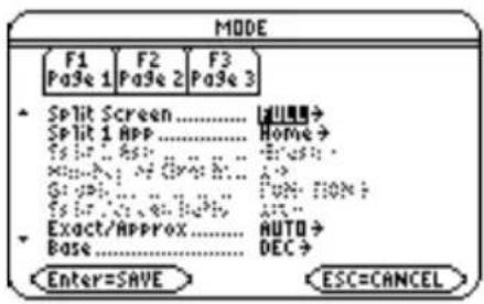 TEXAS INSTRUMENTS TI89 - Choix des Apps initiales du mode partage d'écranChoix des Apps initiales d - 1
