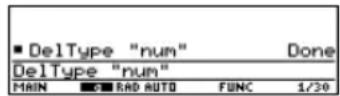 TEXAS INSTRUMENTS TI89 - Suppression d'une variable définie Suppression d'une variable définie - 2