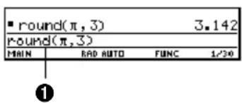 TEXAS INSTRUMENTS TI89 - Exemple : Sélection d'une option de menu - 2