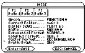TEXAS INSTRUMENTS TI89 - Étapes et touches Affichage - 1