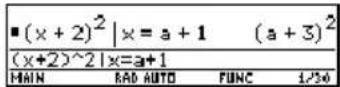 TEXAS INSTRUMENTS TI89 - Substitution de variable Substitution de variable - 2