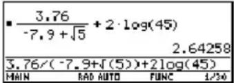 TEXAS INSTRUMENTS TI89 - ExempleExemple - 1