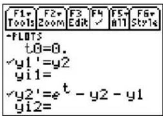 TEXAS INSTRUMENTS TI89 - Transformation d'une équation en un système du 1er ordre - 1