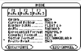 TEXAS INSTRUMENTS TI89 - Étapes et touches Affichage - 1