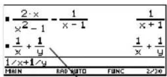 TEXAS INSTRUMENTS TI89 - Règles de simplification par défautRègles de simplification par défaut - 9