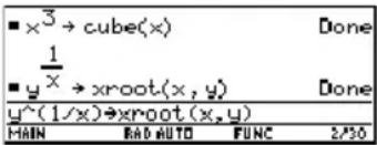 TEXAS INSTRUMENTS TI89 - Création d'une fonctionCréation d'une fonction - 1