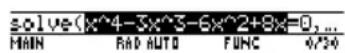 TEXAS INSTRUMENTS TI89 - Exemple : Opération copier/collerExemple : Opération copier/coller - 1