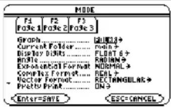 TEXAS INSTRUMENTS TI89 - Étapes et touches Affichage - 1