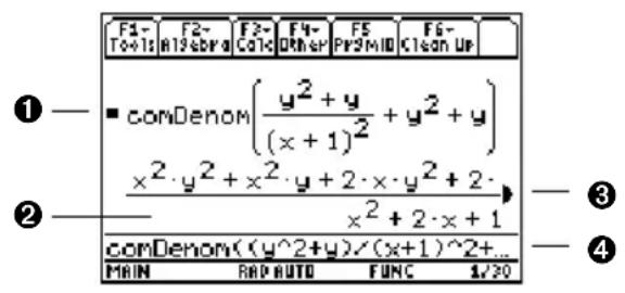 TEXAS INSTRUMENTS TI89 - ⑥ Dernière réponse - 1
