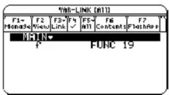 TEXAS INSTRUMENTS TI89 - Changez l'affichage de façon à n'avoir à l'écran que les variables de type fonction. - 2