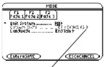 TEXAS INSTRUMENTS TI89 - Si vous utilisez le système SI ou ENG/USSi vous utilisez le système SI ou E - 1
