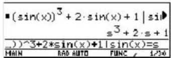 TEXAS INSTRUMENTS TI89 - Substitution d'une expression simple Substitution d'une expression simple - 1