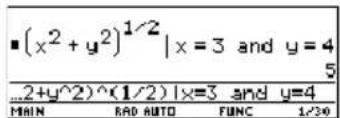 TEXAS INSTRUMENTS TI89 - Substitution de variable Substitution de variable - 3