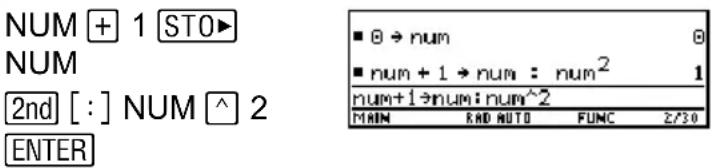 TEXAS INSTRUMENTS TI89 - Réutilisation de l'expression sur la ligne de saisieRéutilisation de l'express - 3