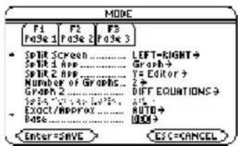 TEXAS INSTRUMENTS TI89 - Dans l'éditeur Window (♦ [WINDOW]), définissez les variables Window. - 2