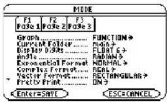 TEXAS INSTRUMENTS TI89 - Etapes et touches Affichage - 1