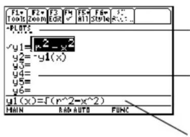 TEXAS INSTRUMENTS TI89 - Définition d'une nouvelle fonction Définition d'une nouvelle fonction - 1