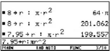 TEXAS INSTRUMENTS TI89 - Réutilisation de l'expression sur la ligne de saisieRéutilisation de l'express - 7