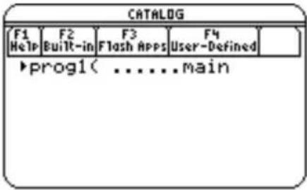 TEXAS INSTRUMENTS TI89 - Utilisation de Catalog (Catalogue) pour accéder aux commandescommandes - 3