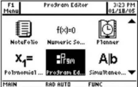 TEXAS INSTRUMENTS TI89 - Ouverture des AppsOuverture des Apps - 1