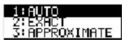 TEXAS INSTRUMENTS TI89 - Mode Exact/ApproxMode Exact/Approx - 1