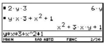 TEXAS INSTRUMENTS TI89 - Règles de simplification par défautRègles de simplification par défaut - 3