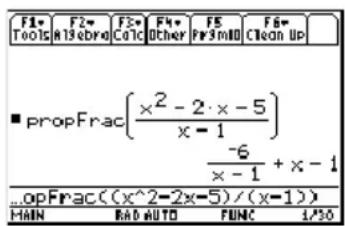 TEXAS INSTRUMENTS TI89 - Étapes et touches Affichage - 1