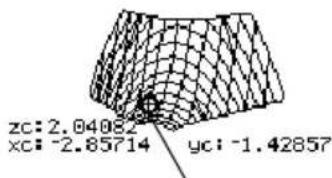 TEXAS INSTRUMENTS TI89 - Exemple de déplacement du curseur sur une surface cachée Exemple de dé - 3