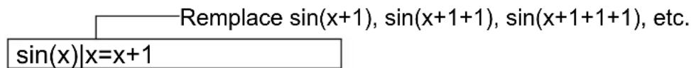 TEXAS INSTRUMENTS TI89 - Limitations des substitutions Limitations des substitutions - 2