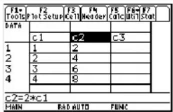 TEXAS INSTRUMENTS TI89 - Étapes et touches Affichage - 1