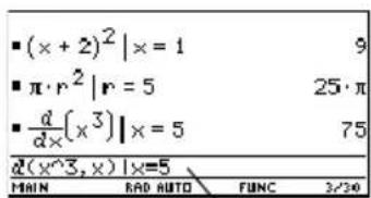 TEXAS INSTRUMENTS TI89 - Substitution de variable Substitution de variable - 1