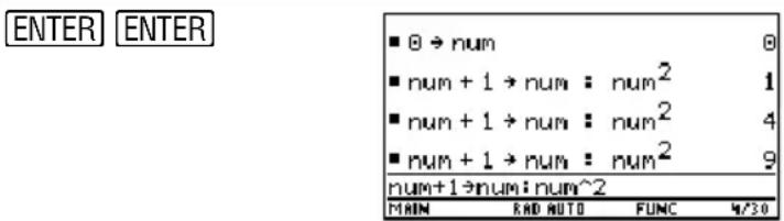 TEXAS INSTRUMENTS TI89 - Réutilisation de l'expression sur la ligne de saisieRéutilisation de l'express - 4