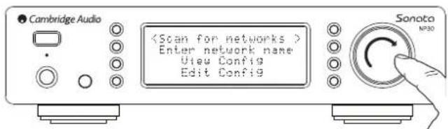CAMBRIDGE Sonata NP30 - Scan for networks (Rechercher des réseaux) - 1
