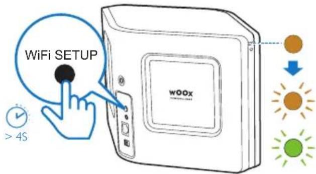 PHILIPS Fidelio AW3000 - Comme indiqué, maintenez enfoncé WI-FI SETUP au dos de AW3000. - 1
