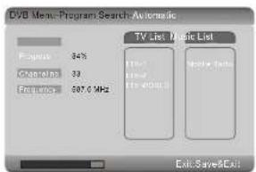 SALORA DVP7028DVBT - Recherche des émetteurs (syntonisation) - 2