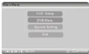 SALORA DVP7028DVBT - Réglage DVD. - 1