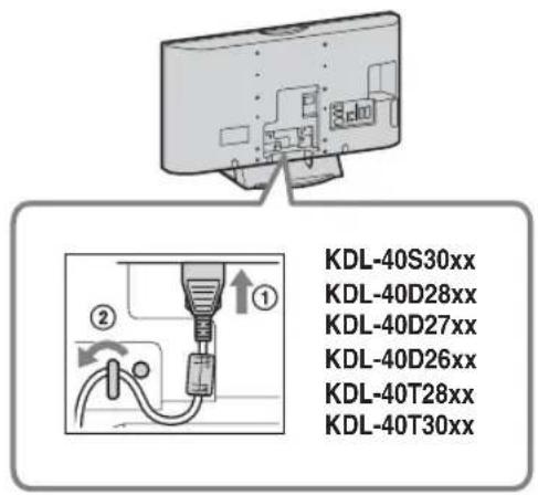 KDL-40S30xx KDL-40D28xx KDL-40D27xx KDL-40D26xx KDL-40T28xx KDL-40T30xx