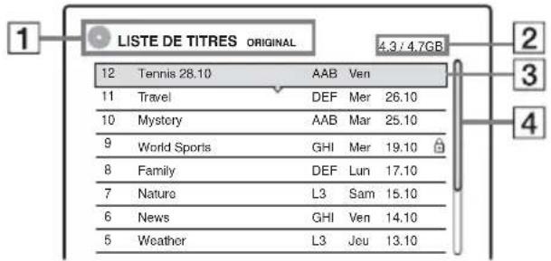 LISTE DE TITRES ORIGINAL 4.3 / 4.7GB 12 Tennis 28.10 AAB Ven 11 Travel DEF Mer 26.10 10 Mystery AAB Mar 25.10 9 World Sports GHI Mer 19.10 8 Family DEF Lun 17.10 7 Nature L3 Sam 15.10 6 News GHI Ven 14.10 5 Weather L3 Jcu 13.10