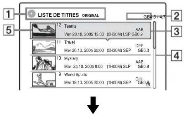 LISTE DE TITRES ORIGINAL GB4.37.4.7 12 Tennis Ven 28.10.2005 13:00 (OH30M) LSP GB0.9 AAB 11 Travel Mer 26.10.2005 20:00 (OH30M) SEP DEF GB0.3 10 Mystery Mar 25.10.2005 9:00 (1H00M) SLP AAB GB0.8 9 World Sports Mer 19.10.2005 20:00 (1H00M) SEP GHI GB0.8