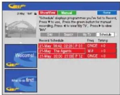 SONY RDRHX717 - Modification/suppression d'un enregistrementprogramme - 1