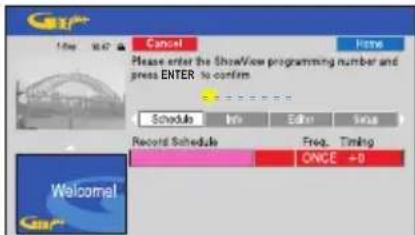 SONY RDRHX717 - Enregistrement programme (système ShowView) - 2