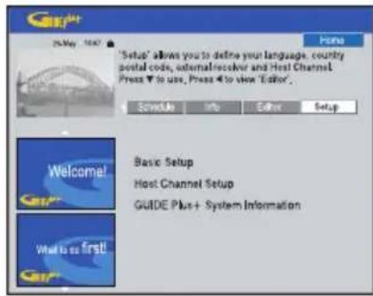 SONY RDRHX717 - Écran 'Setup' (Configuration) - 1
